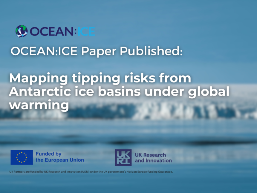 Ocean Import Risk Calendar OCEAN ICE Publication: Mapping tipping risks from Antarctic ice basins ...
